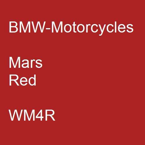 BMW-Motorcycles, Mars Red, WM4R.